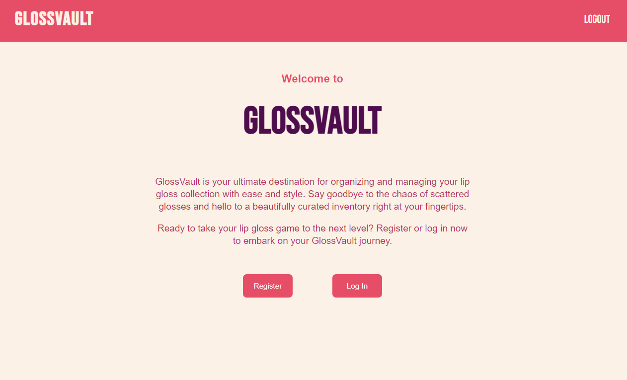 Preview of GlossVault Website